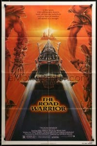 2z156 MAD MAX 2: THE ROAD WARRIOR 1sh '82 Mel Gibson returns in the title role, art by Commander!