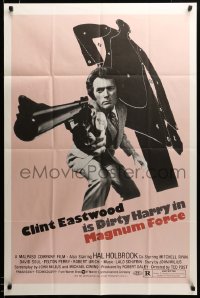 2z804 MAGNUM FORCE premises style 1sh '73 Clint Eastwood is Dirty Harry, different & ultra rare!
