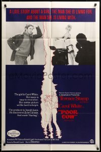 2z540 POOR COW 1sh '68 director Ken Loach's first, Terence Stamp, Carol White, music by Donovan!
