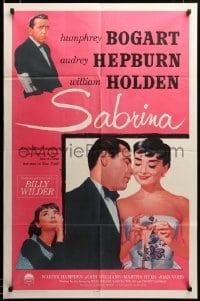 2z237 SABRINA int'l 1sh R62 Audrey Hepburn, Humphrey Bogart, William Holden, Billy Wilder