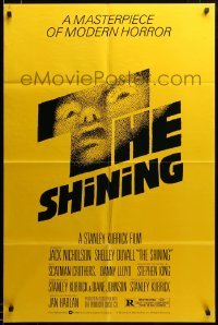 2z940 SHINING studio style 1sh '80 Stephen King & Stanley Kubrick, iconic art by Saul Bass!