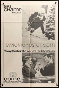 2z894 SKI CHAMP 1sh '66 Toni Sailer, world's ski champion, please help identify!