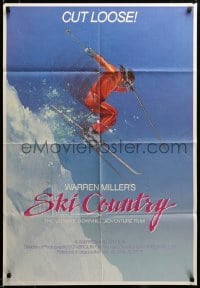 2z895 SKI COUNTRY 1sh '84 director Warren Miller candid, skiing action!