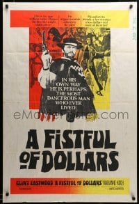 2z770 FISTFUL OF DOLLARS South African '67 introducing the man with no name, Clint Eastwood, rare!