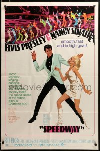 2z688 SPEEDWAY 1sh '68 Elvis Presley dancing with sexy Nancy Sinatra, with C.O.A. from his estate