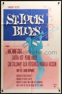 2z988 ST. LOUIS BLUES 1sh '58 Nat King Cole, the life & music of W.C. Handy!