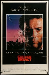 2z810 SUDDEN IMPACT 1sh '83 Clint Eastwood is at it again as Dirty Harry, great image!