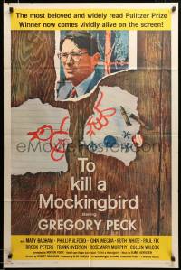 2z423 TO KILL A MOCKINGBIRD 1sh '63 Gregory Peck classic, from Harper Lee's famous novel!