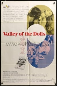 2z424 VALLEY OF THE DOLLS 1sh '67 sexy Sharon Tate, from Jacqueline Susann's erotic novel!
