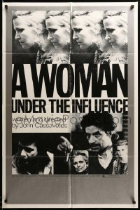 2z506 WOMAN UNDER THE INFLUENCE 1sh '74 cast images of John Cassavetes, Peter Falk, Gena Rowlands!
