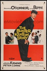 3a208 BUSTER KEATON STORY linen 1sh '57 Donald O'Connor as The Great Stoneface comedian, Ann Blyth