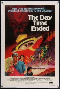 3a235 DAY TIME ENDED linen int'l 1sh '80 their lives became a living Hell, wacky sci-fi monster art!