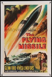 3a263 FLYING MISSILE linen 1sh '51 Glenn Ford, Viveca Lindfors, the smart bomb that stalks its prey!