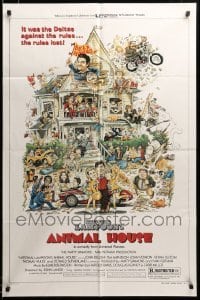 3c005 ANIMAL HOUSE style B 1sh '78 John Belushi, John Landis classic, art by Rick Meyerowitz!