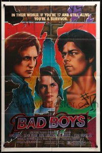 3c051 BAD BOYS 1sh '83 life has pushed Sean Penn into a corner & he's coming out fighting!