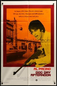 3c108 DOG DAY AFTERNOON int'l 1sh '75 Al Pacino in Sidney Lumet NYC crime classic!