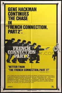 3c022 FRENCH CONNECTION II style D 1sh '75 John Frankenheimer, cool time lapse of Gene Hackman!