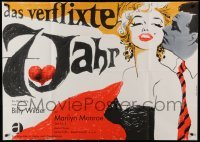 3c234 SEVEN YEAR ITCH German 33x47 R66 different Fischer-Nosbisch art of sexy Marilyn Monroe!