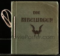 3c230 DIE NIBELUNGEN German 7x8 cigarette card album '24 contains 59 cards on 15 pages!