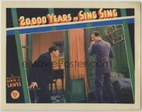 3c339 20,000 YEARS IN SING SING LC '32 c/u of Louis Calhern attacking Spencer Tracy with a chair!
