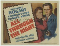 3c260 ALL THROUGH THE NIGHT TC '42 gambler Humphrey Bogart & Kaaren Verne fight Nazis in WWII NYC!