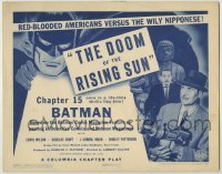 3c263 BATMAN chapter 15 TC '43 red-blooded Americans versus the wily Nipponese, great cartoon art!