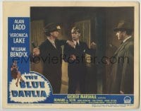 3c368 BLUE DAHLIA LC #6 '46 great image of Alan Ladd about to get punched by Walter Sande!