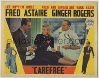 3c388 CAREFREE LC '38 Ginger Rogers between Fred Astaire & doctor Walter Kingsford, Irving Berlin!