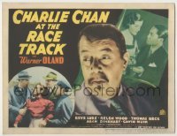 3c270 CHARLIE CHAN AT THE RACE TRACK TC '36 detective Warner Oland, Keye Luke looking for clues! 