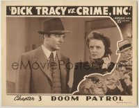 3c422 DICK TRACY VS. CRIME INC. chapter 3 LC '41 Ralph Byrd watching Jan Wiley w/phone, Doom Patrol