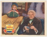 3c423 DIMPLES LC '36 adorable Shirley Temple watches Frank Morgan from across the table!