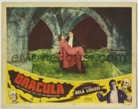 3c432 DRACULA LC #8 R51 vampire Bela Lugosi with cape carrying Helen Chandler, Tod Browning!