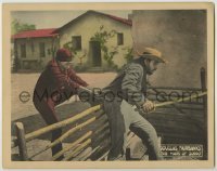 3c535 MARK OF ZORRO LC '20 hero Douglas Fairbanks stops bad guy trying to run away from him!