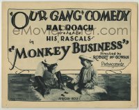 3c300 MONKEY BUSINESS TC '26 Our Gang comedy, Farina & chimp shoot dice or African Golf!