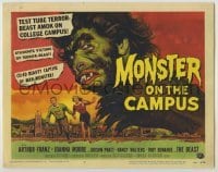 3c302 MONSTER ON THE CAMPUS TC '58 Reynold Brown art of test tube terror amok on the college!