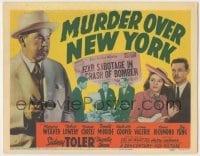 3c303 MURDER OVER NEW YORK TC '40 Sidney Toler as Charlie Chan exposing sabotage of WWII planes!