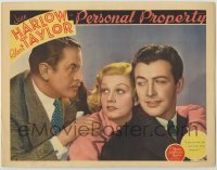 3c576 PERSONAL PROPERTY LC '37 dad Reginald Denny angry at son Robert Taylor & sexy Jean Harlow!