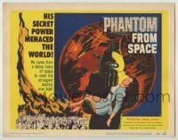 3c311 PHANTOM FROM SPACE TC '53 art of strange alien carrying woman, his power menaced the world!