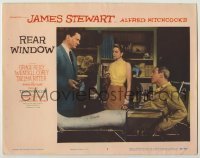 3c605 REAR WINDOW LC #5 '54 Alfred Hitchcock, Wendell Corey talks to Grace Kelly & Jimmy Stewart!