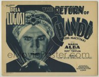 3c314 RETURN OF CHANDU chapter 7 TC '34 Bela Lugosi w/ crystal ball, The Mysterious Island, serial!
