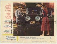 3c627 SABRINA LC #8 R62 Billy Wilder classic, Audrey Hepburn barefoot by Rolls Royce luxury car!
