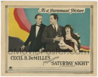 3c634 SATURDAY NIGHT LC '22 Conrad Nagel glares at man holding Leatrice Joy, Cecil B. DeMille!