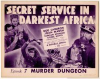 3c317 SECRET SERVICE IN DARKEST AFRICA chapter 7 TC '43 Nazi with swastika, serial, Murder Dungeon!