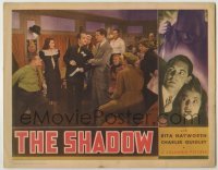 3c647 SHADOW LC '37 sexy young Rita Hayworth & crowd watch Charles Quigley catch the bad guy!!