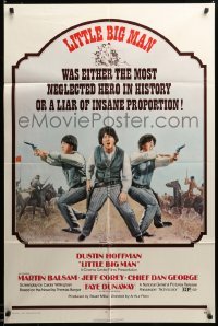 3c154 LITTLE BIG MAN 1sh '71 Dustin Hoffman is the most neglected hero in history, Arthur Penn!