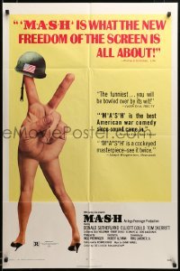 3c031 MASH 1sh '70 Elliott Gould, Korean War classic directed by Robert Altman!