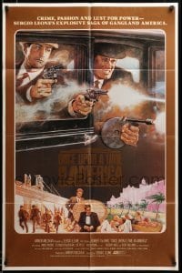 3c077 ONCE UPON A TIME IN AMERICA int'l 1sh '84 different art of De Niro & James Woods, ultra rare!