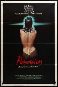 3c082 POSSESSION 1sh '83 super sexy art of Isabelle Adjani, who will arouse your hidden fears!