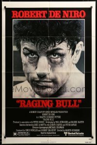 3c140 RAGING BULL 1sh '80 Martin Scorsese, Kunio Hagio art of boxer Robert De Niro!