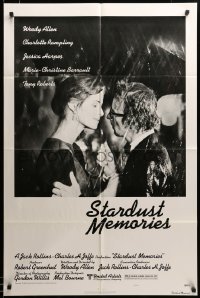 3c188 STARDUST MEMORIES style C 1sh '80 directed by Woody Allen, romantic close-up with Rampling!